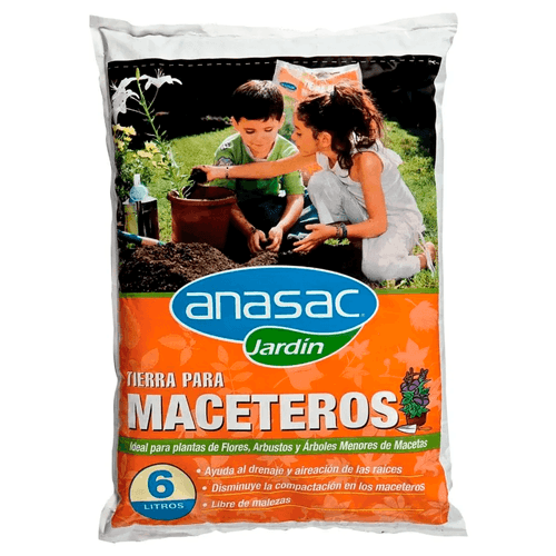 Tierra para Maceteros 6Lts 1500709 Anasac