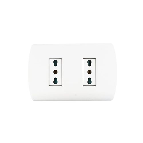 Tomacorriente Doble Bipaso 2P+T 10/16A  MEC