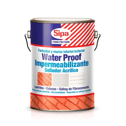 Pintura Waterproof 1GL Sellador Acrílico Sipa
