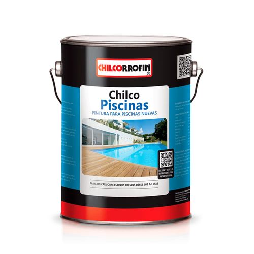Pintura Chilco Piscina 1Gl Celeste Agua Chilcorrofin