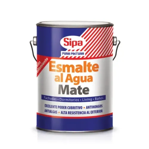 Esmalte al Agua 1GL Blanco Mate Sipa