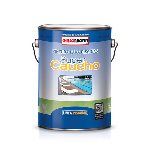 Pintura para Piscina Supercaucho Azul Tahiti 1GL Chilcorrofin