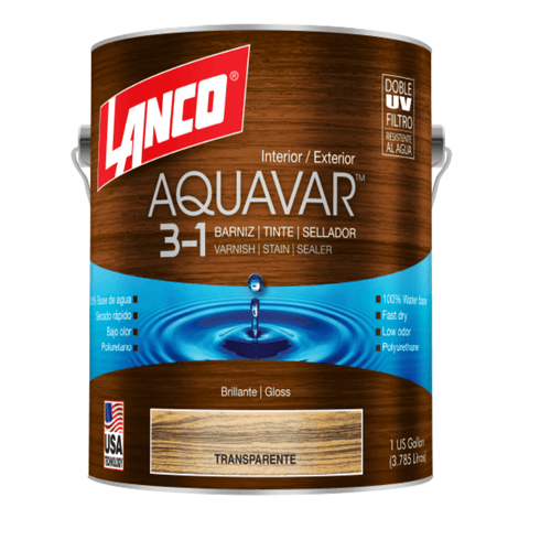 Barniz Aquavar Transparente 1Gl Lanco