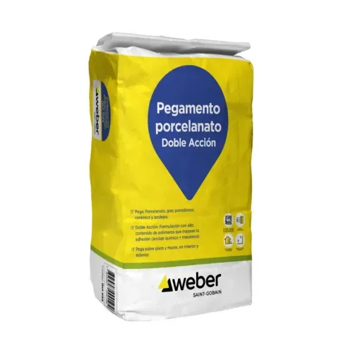 Adhesivo Porcelanato Polvo 25 Kg Weber