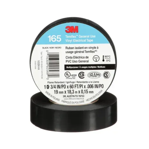 Cinta Negra Temflex 19mm X 18m 165 3M