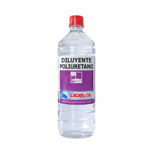 Diluyente Poliuretano 1 Litro Transparente Dideval