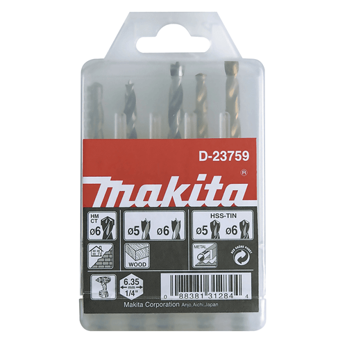 SET BROCAS METAL 5 PIEZAS D-23759 (MAKITA)