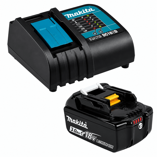 KIT CARGADOR + 1 BATERIA 3.0AH 18V CAJA 199994-5 (MAKITA)