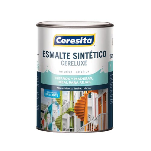 Esmalte Sintético Cereluxe 400Cc Blanco Ceresita